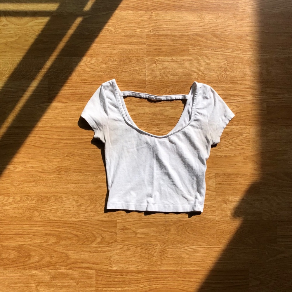 Charlotte Russe White Crop Top